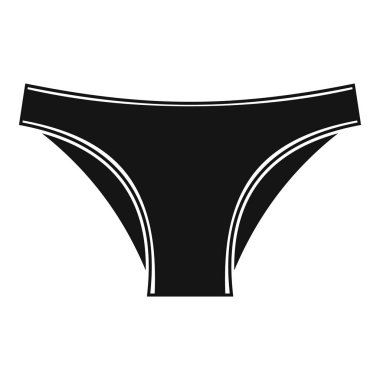 Kadın Pamuk külot simgesi, basit tarzı