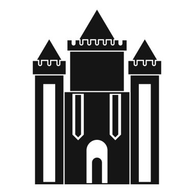 Antik kale simgesi, basit tarzı