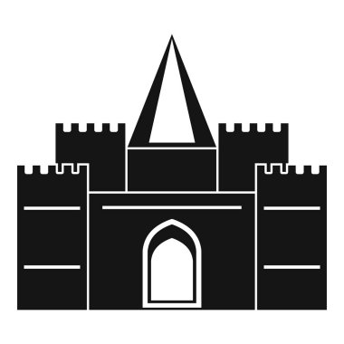 Kuleleri simgeyle basit tarzı konut konak