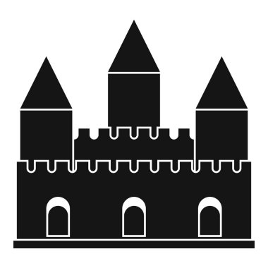 Kale kule simgesi, basit tarzı
