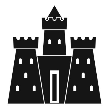 Antik kale Sarayı simgesi, basit tarzı