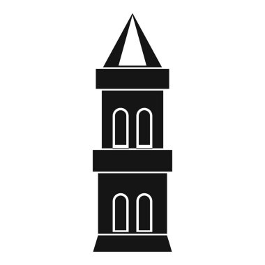 Kale kule simgesi, basit tarzı