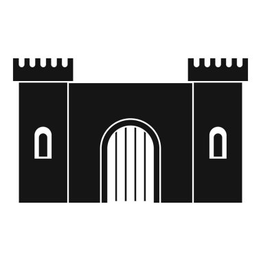 Kale Kapısı simgesi, basit tarzı ile