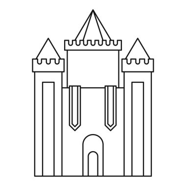 Ortaçağ Kalesi simgesi, anahat stili