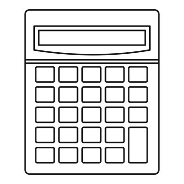 Hesap makinesi matematik aygıtı simgesi, özet biçimi