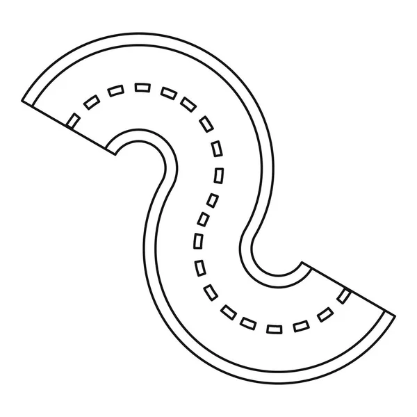 Icono de elemento de camino, estilo de contorno — Archivo Imágenes Vectoriales