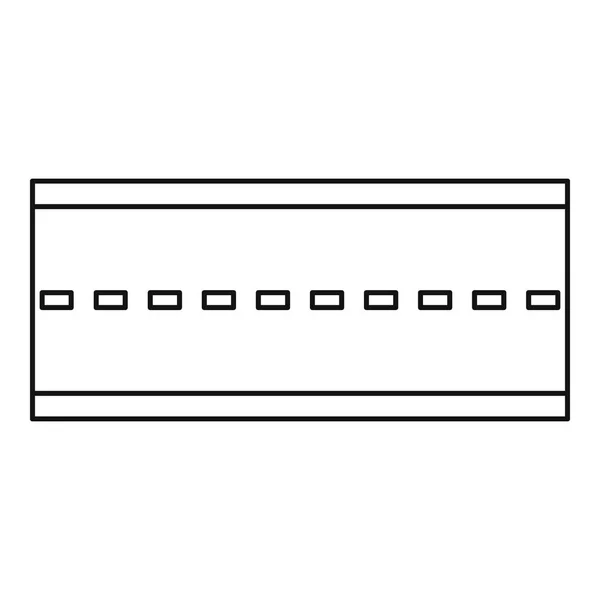 Road-ikonen, dispositionsformat — Stock vektor