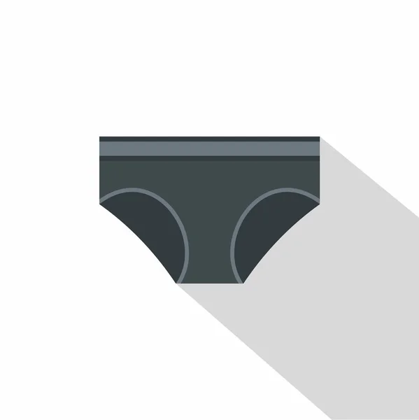 Gray underwear panties icon, flat style — Stock Vector