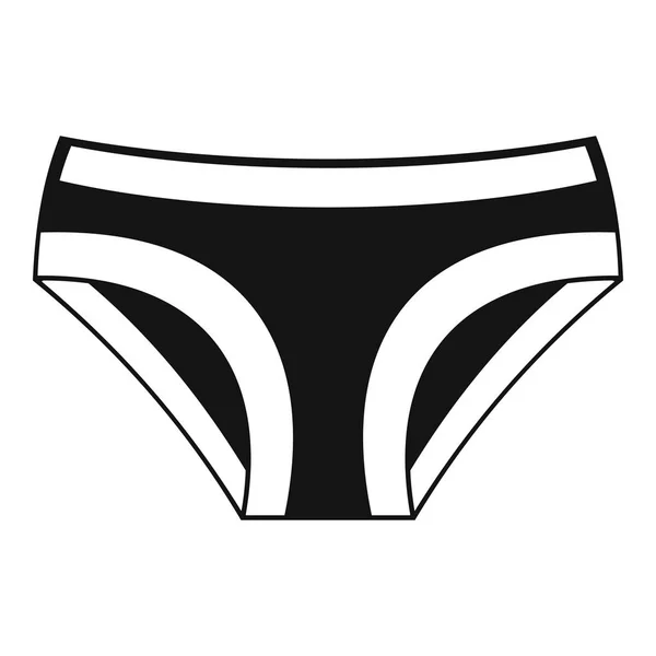 Female underwear icon, simple style — Stock Vector