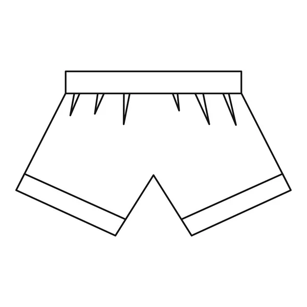 Boxerhöschen-Symbol, Outline-Stil — Stockvektor