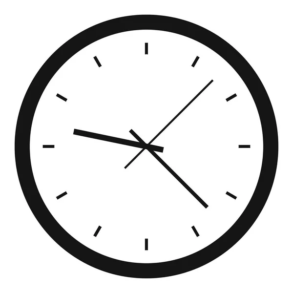 Настенные часы, простой стиль — стоковый вектор