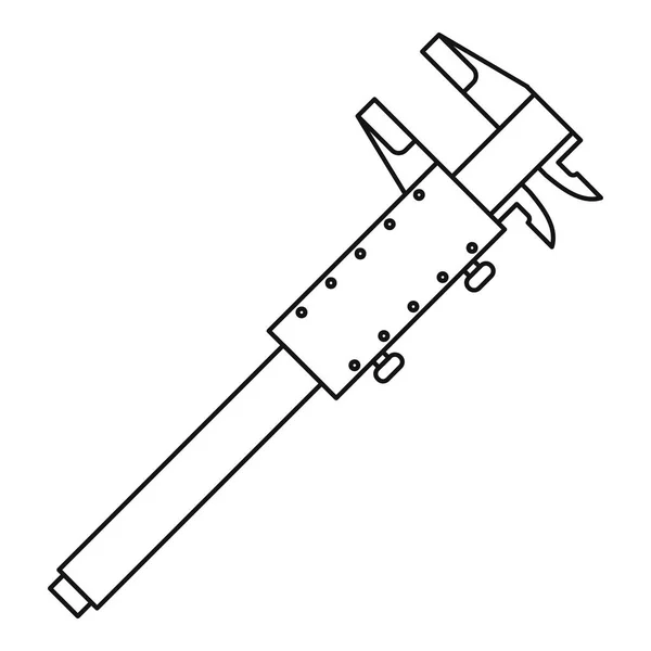 Icono de calibrador, estilo de contorno — Vector de stock