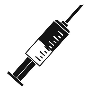 Şırınga simgesi, basit tarzı