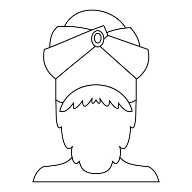 Hintli adam simgesi, anahat stili