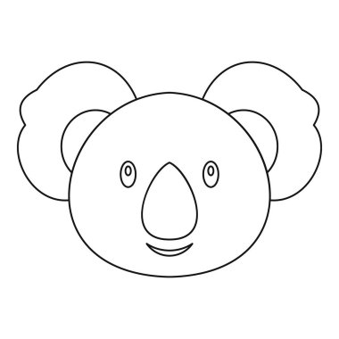 Koala simgesi, anahat stili