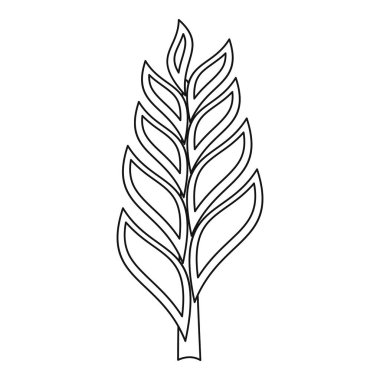 Bir Başak simgesi, anahat stili