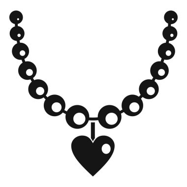 Kolye simgesi, basit tarzı