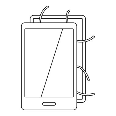 Telefon simgesini, anahat stili açıldı