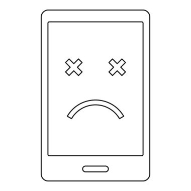 Ölü telefon simgesini, anahat stili