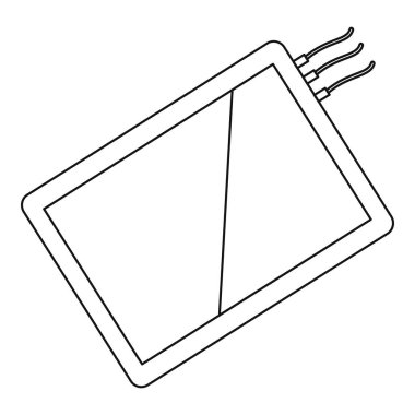 Bir telefon simgesini, anahat stili