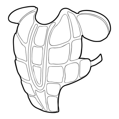 Beyzbol korumak kutsal kişilerin resmi, anahat stili