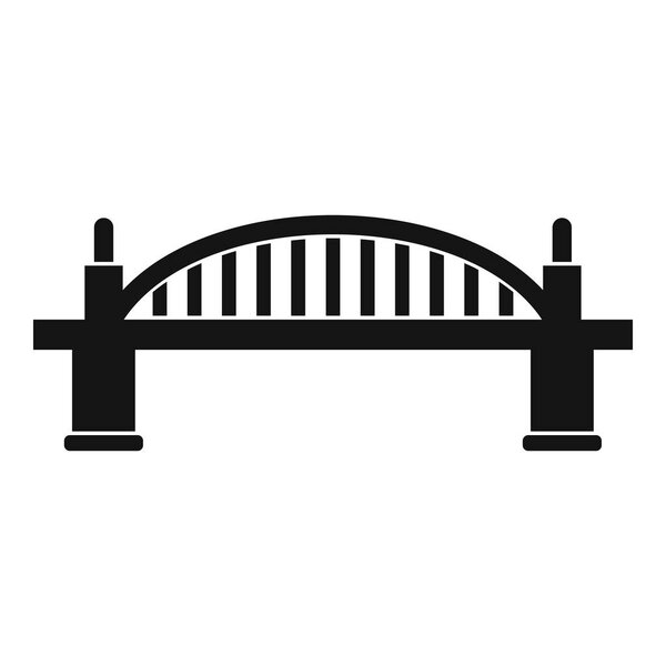Bridge icon, simple style