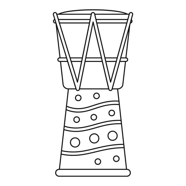 Icono de Tamtam, estilo de contorno — Vector de stock