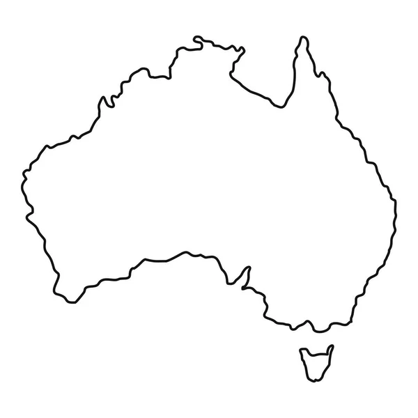 Australia icona, stile contorno — Vettoriale Stock