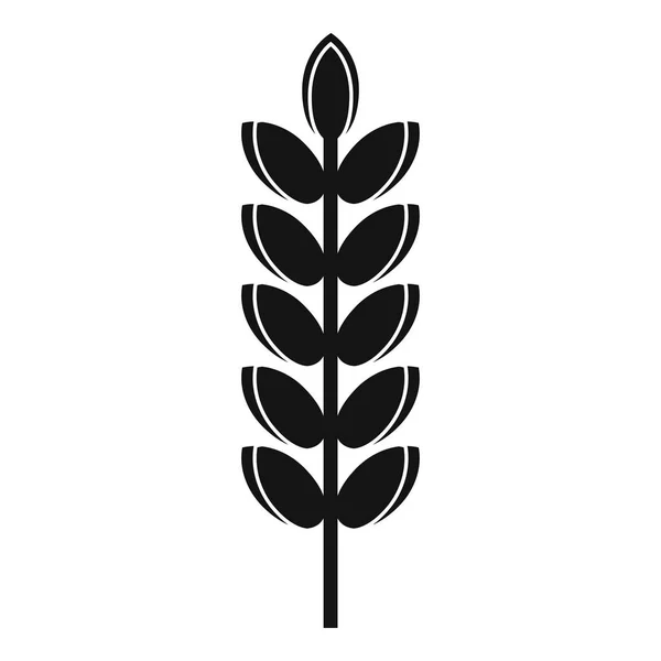 Grote graan spike pictogram, eenvoudige stijl — Stockvector