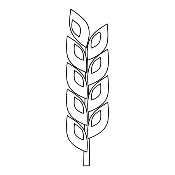 Значок с шипами зерна, стиль контура — стоковый вектор