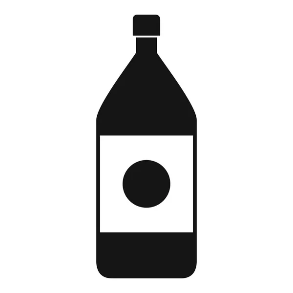 Wasserflaschen-Ikone, einfacher Stil — Stockvektor