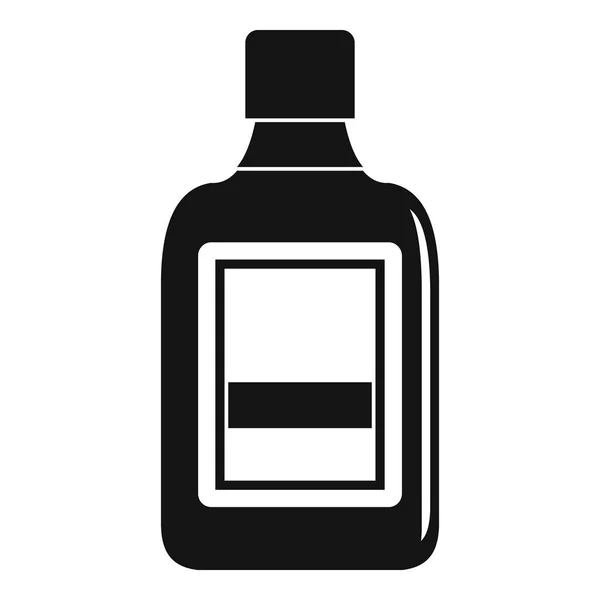 Műanyag palack ikon, egyszerű stílus — Stock Vector