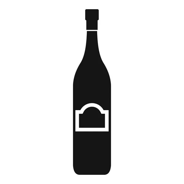 Un'icona bottiglia, stile semplice — Vettoriale Stock