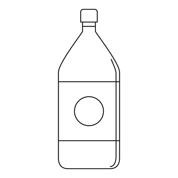 Water bottle icon, outline style — Stock Vector