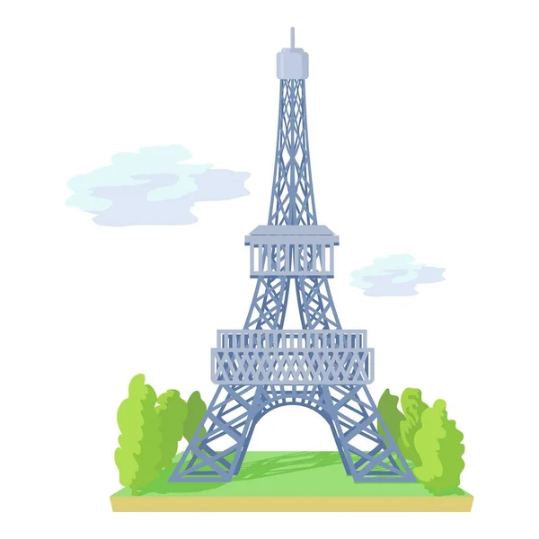 Icono de la Torre Eiffel, estilo dibujos animados — Vector de stock