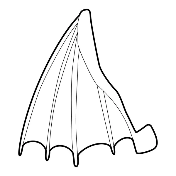 Große Flügel-Ikone, Umrissstil — Stockvektor