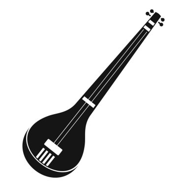 Hint gitar simgesi, basit tarzı