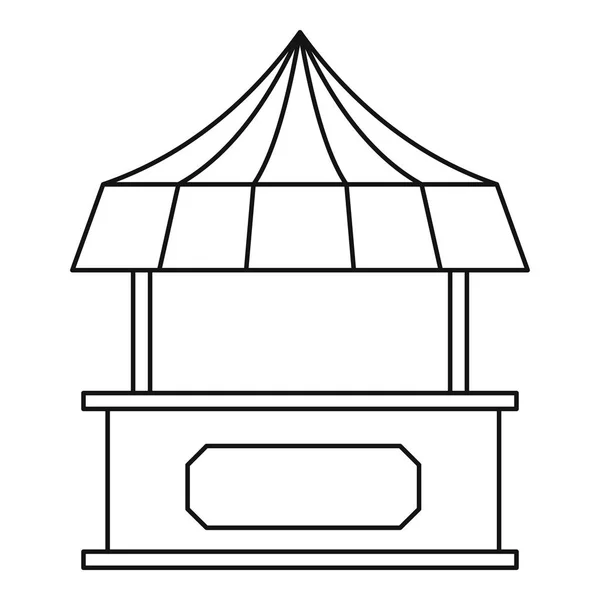 Торговый прилавок с значком палатки — стоковый вектор