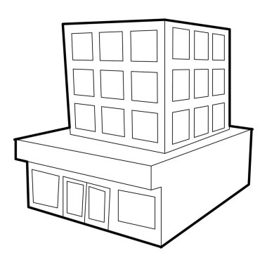 Bina simgesini, anahat stili