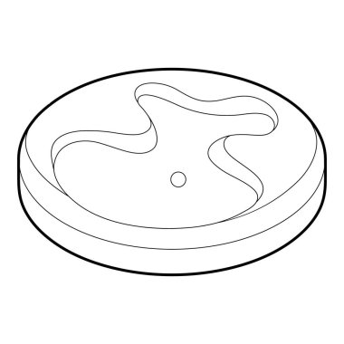 Golf alan simgesi, anahat stili