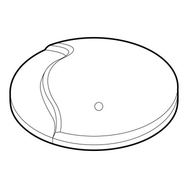 Büyük golf alanı simgesi, anahat stili