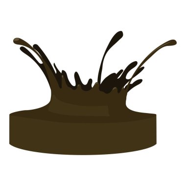 Yağ sıçrama simgesi, karikatür tarzı