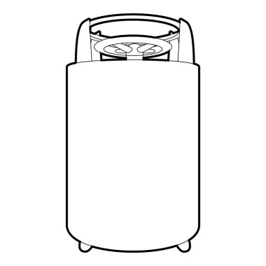 İnşaat makineleri simgesi, anahat stili