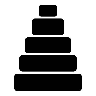 Çocuk piramit simgesi, basit tarzı