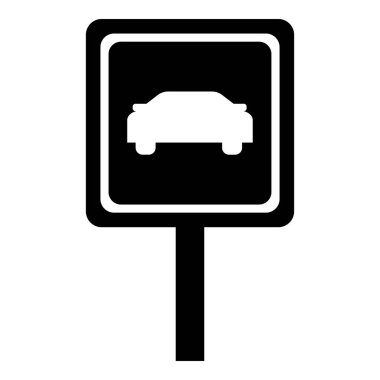 Yol işareti simgesi, basit tarzı