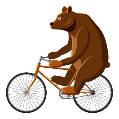 Sirk ayısı simgesi, karikatür tarzı