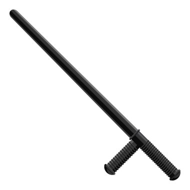 Uzun lastik baton simgesi, karikatür tarzı