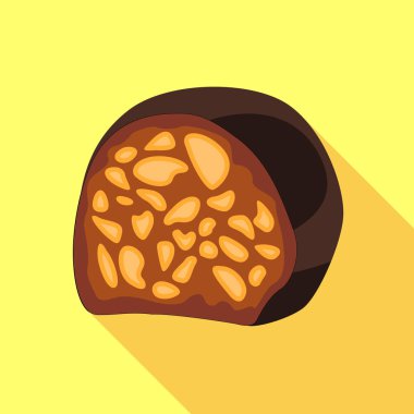 Şeker kamışı simgesi, düz stil