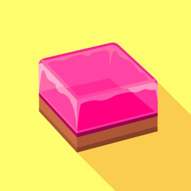 Meyve jöle simgesi, düz stil