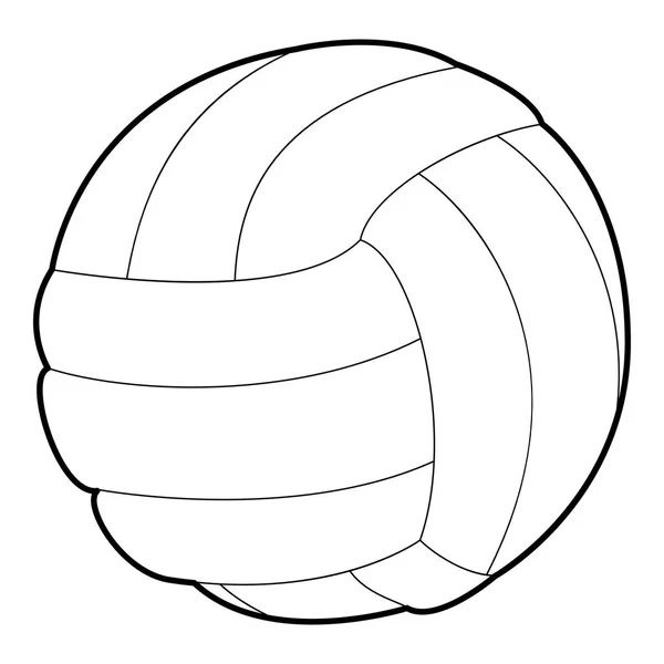 Icona del pallone da calcio, stile contorno — Vettoriale Stock